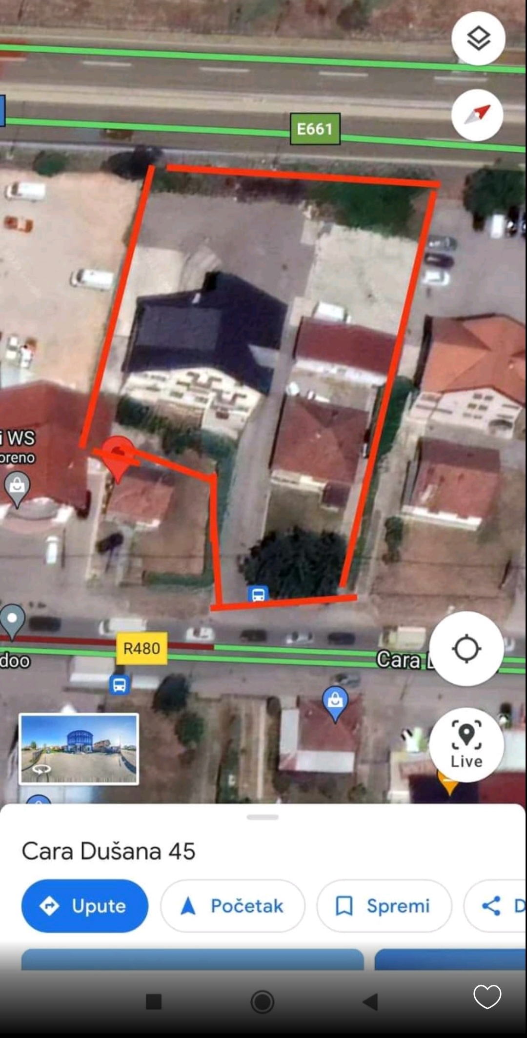 Poslovna imovina, ekonomska zona Trn zajedno sa apartmanima blizu plaže u Baškoj Vodi