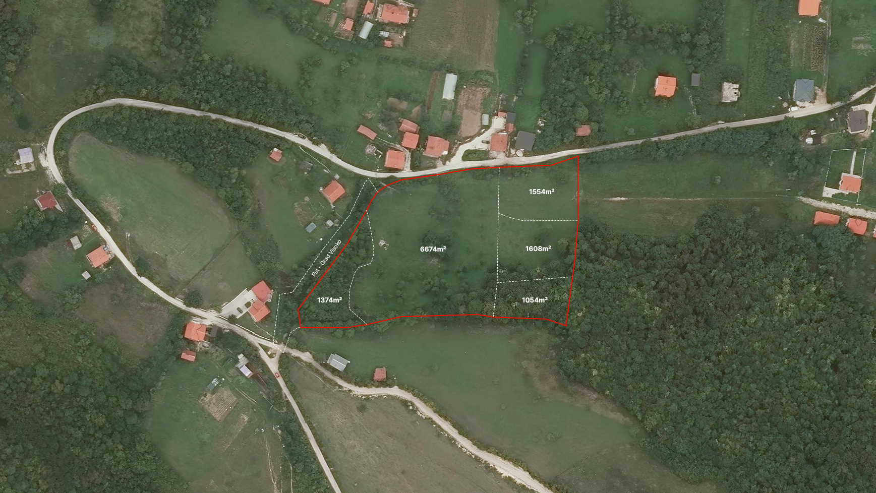 Zemljište Čekrekčije Visoko - Prodaje se 12 dunuma