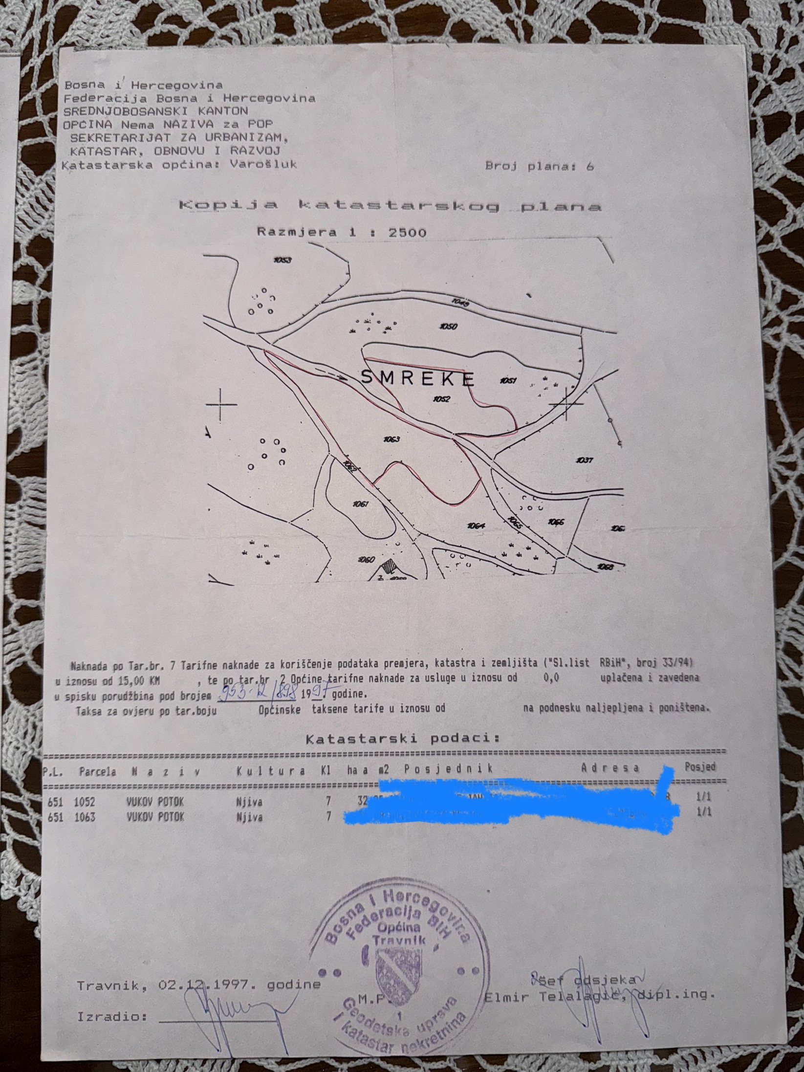 Zemljište Travnik K.O Varošluk